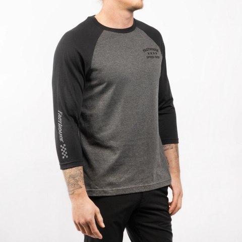 Koszulka FASTHOUSE Swift Raglan Tech Tee - Black/Charcoal Heather, rozmiar XL (NEW) Koszulka FASTHOUSE Swift Raglan Tech Tee - Black/Charcoal Heather, rozmiar XL (NEW)
