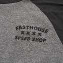 Koszulka FASTHOUSE Swift Raglan Tech Tee - Black/Charcoal Heather, rozmiar M (NEW)