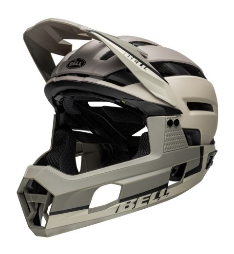 Kask full face BELL SUPER AIR R MIPS SPHERICAL matte cement gray roz. S (52-56 cm) (NEW) Kask full face BELL SUPER AIR R MIPS SPHERICAL matte cement gray roz. S (52-56 cm) (NEW)