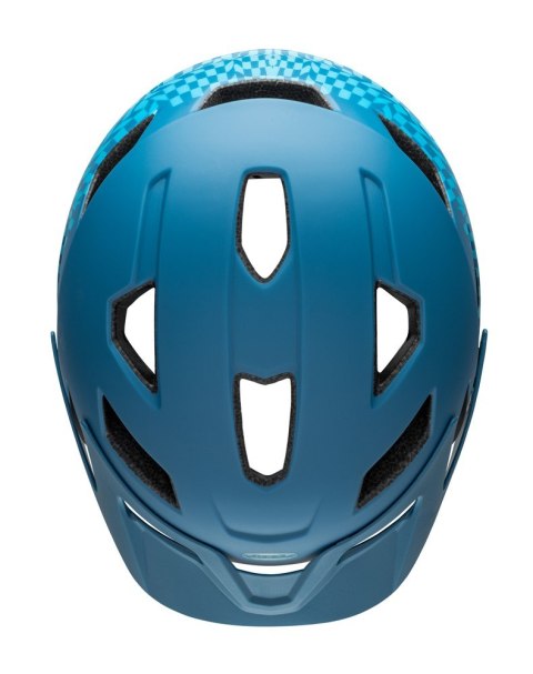 Kask juniorski BELL SIDETRACK INTEGRATED MIPS wavy checks matte blue roz. Uniwersalny (50-57 cm) (NEW). Kask juniorski BELL SIDETRACK INTEGRATED MIPS wavy checks matte blue roz. Uniwersalny (50-57 cm) (NEW).