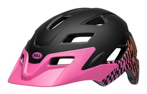 Kask juniorski BELL SIDETRACK wavy checks matte pink roz. Uniwersalny (50-57 cm) (NEW) Kask juniorski BELL SIDETRACK wavy checks matte pink roz. Uniwersalny (50-57 cm) (NEW)
