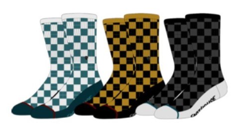 Skarpetki FASTHOUSE Triple Check Socks, Multi - roz. L/XL, 3-pack (NEW) Skarpetki FASTHOUSE Triple Check Socks, Multi - roz. L/XL, 3-pack (NEW)