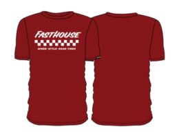 T-shirt FASTHOUSE Apex SS Tee, Cardinal - roz. L (NEW)