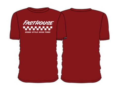 T-shirt FASTHOUSE Apex SS Tee, Cardinal - roz. M (NEW) T-shirt FASTHOUSE Apex SS Tee, Cardinal - roz. M (NEW)
