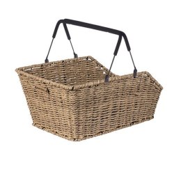 Kosz na tylny bagażnik BASIL CENTO RATTAN LOOK MIK, MIK System (ready to go) wodoodporny seagrass (NEW)