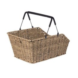 Kosz na tylny bagażnik BASIL CENTO RATTAN LOOK MULTI, MULTI System, (bez wspornika) wodoodporny, seagrass (NEW)