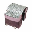 Sakwa miejska podwójna BASIL BOHEME DOUBLE PANNIER BAG 35L MIK System (ready to go) wodoodporna fig red (NEW)