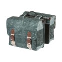 Sakwa miejska podwójna BASIL BOHEME DOUBLE PANNIER BAG 35L MIK System (ready to go) wodoodporna forest green (NEW)