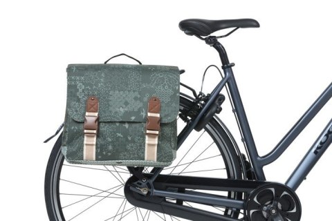 Sakwa miejska podwójna BASIL BOHEME DOUBLE PANNIER BAG 35L MIK System (ready to go) wodoodporna forest green (NEW) Sakwa miejska podwójna BASIL BOHEME DOUBLE PANNIER BAG 35L MIK System (ready to go) wodoodporna forest green (NEW)