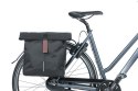 Sakwa miejska podwójna BASIL CITY DOUBLE PANNIER BAG 28-32L, Universal Bridge System, wodoodporna black (NEW)