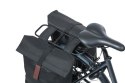 Sakwa miejska podwójna BASIL CITY DOUBLE PANNIER BAG 28-32L, Universal Bridge System, wodoodporna black (NEW)