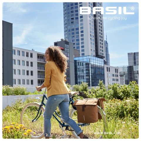 Sakwa miejska podwójna BASIL CITY DOUBLE PANNIER BAG 28-32L, Universal Bridge System, wodoodporna black (NEW) Sakwa miejska podwójna BASIL CITY DOUBLE PANNIER BAG 28-32L, Universal Bridge System, wodoodporna black (NEW)