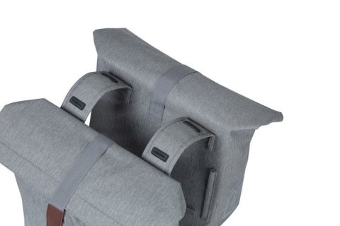 Sakwa miejska podwójna BASIL CITY DOUBLE PANNIER BAG 28-32L, Universal Bridge System, wodoodporna grey melee (NEW) Sakwa miejska podwójna BASIL CITY DOUBLE PANNIER BAG 28-32L, Universal Bridge System, wodoodporna grey melee (NEW)