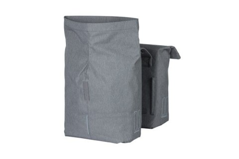 Sakwa miejska podwójna BASIL CITY DOUBLE PANNIER BAG 28-32L, Universal Bridge System, wodoodporna grey melee (NEW) Sakwa miejska podwójna BASIL CITY DOUBLE PANNIER BAG 28-32L, Universal Bridge System, wodoodporna grey melee (NEW)
