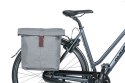 Sakwa miejska podwójna BASIL CITY DOUBLE PANNIER BAG 28-32L, Universal Bridge System, wodoodporna grey melee (NEW)
