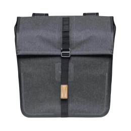 Sakwa miejska podwójna BASIL URBAN DRY DOUBLE BAG 50L, Universal Bridge System, 100% wodoodporna charcoal melee (NEW)