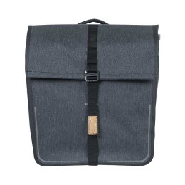 Sakwa miejska podwójna BASIL URBAN DRY DOUBLE BAG MIK 50L, MIK Sysytem (ready to go) 100% wodoodporna charcoal melee (NEW)