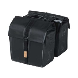 Sakwa miejska podwójna BASIL URBAN DRY DOUBLE BAG MIK 50L, MIK Sysytem (ready to go), 100% wodoodporna matt black (NEW)