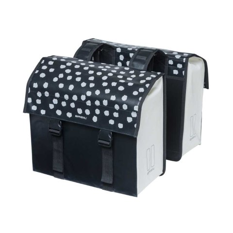Sakwa miejska podwójna BASIL URBAN LOAD DOUBLE PANNIER BAG 48-53L, Universal Bridge System, 100% wodoodporna, black reflective/b Sakwa miejska podwójna BASIL URBAN LOAD DOUBLE PANNIER BAG 48-53L, Universal Bridge System, 100% wodoodporna, black reflective/b
