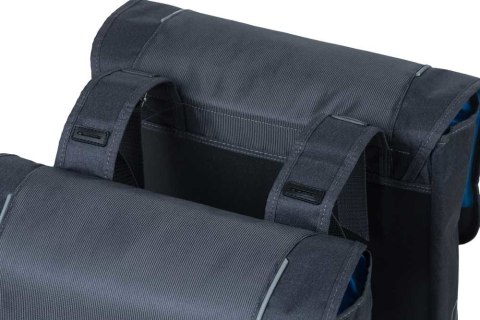 Sakwa miejska pojedyncza BASIL SPORT DESIGN MULTI 32L, wodoodporny poliester, graphite (bez wspornika) (NEW) Sakwa miejska pojedyncza BASIL SPORT DESIGN MULTI 32L, wodoodporny poliester, graphite (bez wspornika) (NEW)
