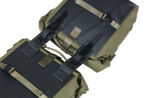 Sakwa podwówjna BASIL SOHO DOUBLE PANNIER BAG NORDLICHT Universal Bridge System 41L, 100% wodoodporna moss green oświetlenie Nor Sakwa podwówjna BASIL SOHO DOUBLE PANNIER BAG NORDLICHT Universal Bridge System 41L, 100% wodoodporna moss green oświetlenie Nor