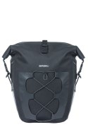 Sakwa pojedyncza BASIL NAVIGATOR WATERPROOF SINGLE PANNIER BAG L 25-31 L, Hook On System, wodoodporna, black (NEW)