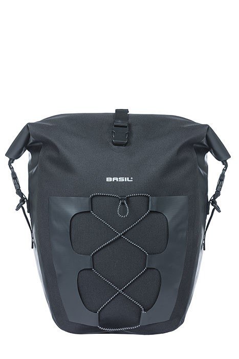 Sakwa pojedyncza BASIL NAVIGATOR WATERPROOF SINGLE PANNIER BAG L 25-31 L, Hook On System, wodoodporna, black (NEW) Sakwa pojedyncza BASIL NAVIGATOR WATERPROOF SINGLE PANNIER BAG L 25-31 L, Hook On System, wodoodporna, black (NEW)