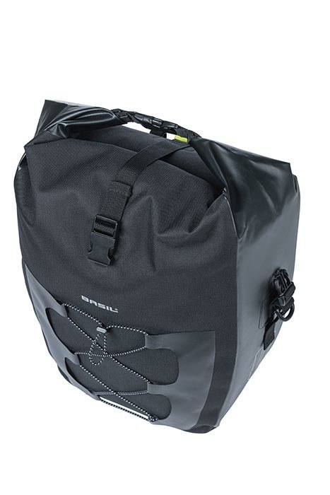 Sakwa pojedyncza BASIL NAVIGATOR WATERPROOF SINGLE PANNIER BAG L 25-31 L, Hook On System, wodoodporna, black (NEW) Sakwa pojedyncza BASIL NAVIGATOR WATERPROOF SINGLE PANNIER BAG L 25-31 L, Hook On System, wodoodporna, black (NEW)