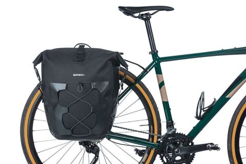 Sakwa pojedyncza BASIL NAVIGATOR WATERPROOF SINGLE PANNIER BAG L 25-31 L, Hook On System, wodoodporna, black (NEW) Sakwa pojedyncza BASIL NAVIGATOR WATERPROOF SINGLE PANNIER BAG L 25-31 L, Hook On System, wodoodporna, black (NEW)