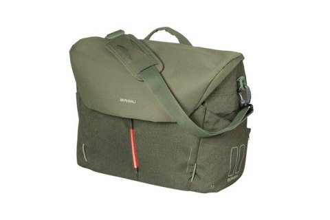 Torba biurowa/pod laptop BASIL B-SAFE COMMUTER OFFICE BAG NORDLICHT 17L, mocowanie na haki Hook-On System, olive green + Oświetl Torba biurowa/pod laptop BASIL B-SAFE COMMUTER OFFICE BAG NORDLICHT 17L, mocowanie na haki Hook-On System, olive green + Oświetl