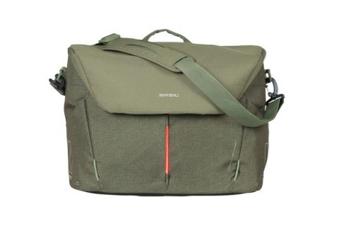 Torba biurowa/pod laptop BASIL B-SAFE COMMUTER OFFICE BAG NORDLICHT 17L, mocowanie na haki Hook-On System, olive green + Oświetl Torba biurowa/pod laptop BASIL B-SAFE COMMUTER OFFICE BAG NORDLICHT 17L, mocowanie na haki Hook-On System, olive green + Oświetl