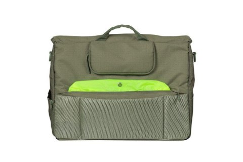 Torba biurowa/pod laptop BASIL B-SAFE COMMUTER OFFICE BAG NORDLICHT 17L, mocowanie na haki Hook-On System, olive green + Oświetl Torba biurowa/pod laptop BASIL B-SAFE COMMUTER OFFICE BAG NORDLICHT 17L, mocowanie na haki Hook-On System, olive green + Oświetl