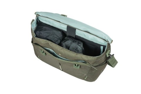 Torba biurowa/pod laptop BASIL B-SAFE COMMUTER OFFICE BAG NORDLICHT 17L, mocowanie na haki Hook-On System, olive green + Oświetl Torba biurowa/pod laptop BASIL B-SAFE COMMUTER OFFICE BAG NORDLICHT 17L, mocowanie na haki Hook-On System, olive green + Oświetl