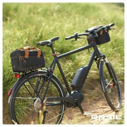 Torba na bagażnik BASIL MILES TARPAULIN TRUNKBAG MIK 7L, MIK System (ready to go), 100% wodoodporna black slate (DWZ) => zamienn