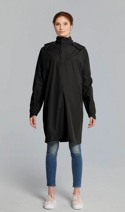 Ponczo przeciwdeszczowe unisex BASIL MOSSE BICYCLE RAIN PONCHO UNISEX 100% waterproof jet black roz.XL/XXL (DWZ) Ponczo przeciwdeszczowe unisex BASIL MOSSE BICYCLE RAIN PONCHO UNISEX 100% waterproof jet black roz.XL/XXL (DWZ)