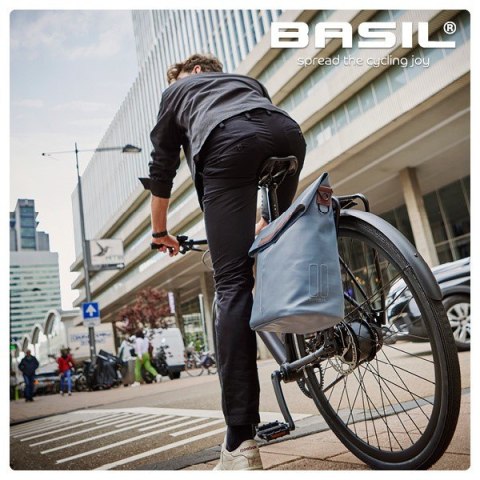 Sakwa Miejska Pojedyncza BASIL CITY SHOPPER 14-16L, Hook On System graphite blue (NEW) Sakwa Miejska Pojedyncza BASIL CITY SHOPPER 14-16L, Hook On System graphite blue (NEW)