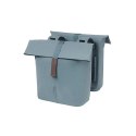Sakwa miejska podwójna BASIL CITY DOUBLE PANNIER BAG 28-32L, Universal Bridge System, graphite blue (NEW)