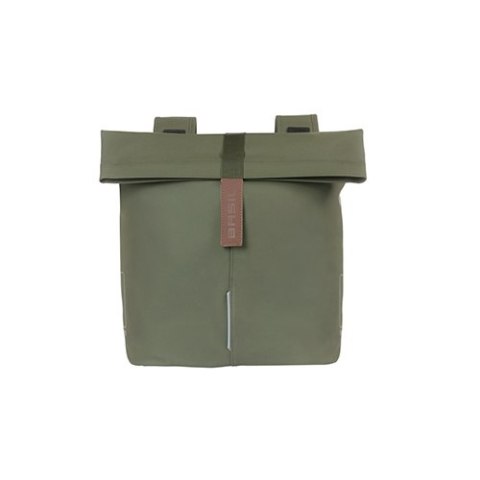 Sakwa miejska podwójna BASIL CITY DOUBLE PANNIER BAG 28-32L, Universal Bridge System, moss green (NEW) Sakwa miejska podwójna BASIL CITY DOUBLE PANNIER BAG 28-32L, Universal Bridge System, moss green (NEW)