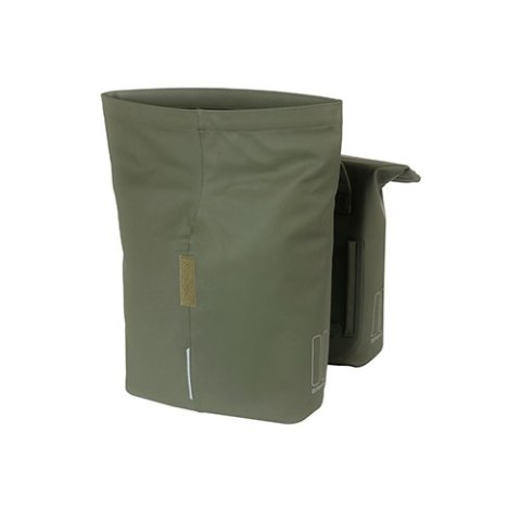 Sakwa miejska podwójna BASIL CITY DOUBLE PANNIER BAG 28-32L, Universal Bridge System, moss green (NEW) Sakwa miejska podwójna BASIL CITY DOUBLE PANNIER BAG 28-32L, Universal Bridge System, moss green (NEW)