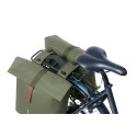Sakwa miejska podwójna BASIL CITY DOUBLE PANNIER BAG MIK 28-32L, MIK System (ready to go), moss green (NEW)