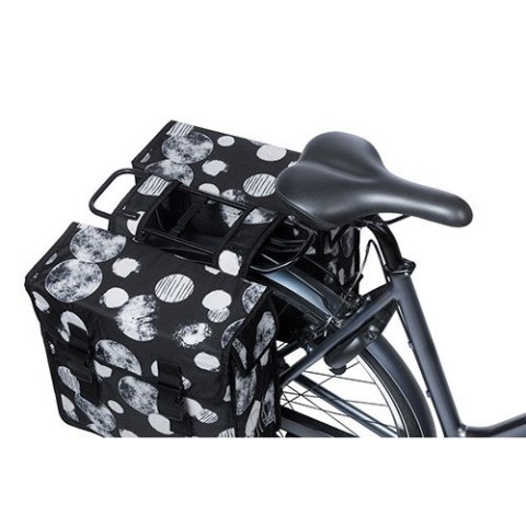 Sakwa miejska podwójna BASIL MARA XL SPHERE 35L, Universal Bridge System, wodoodporna black grey (NEW) Sakwa miejska podwójna BASIL MARA XL SPHERE 35L, Universal Bridge System, wodoodporna black grey (NEW)