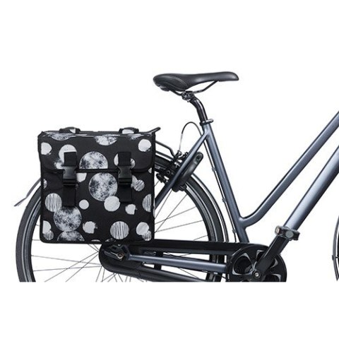 Sakwa miejska podwójna BASIL MARA XL SPHERE 35L, Universal Bridge System, wodoodporna black grey (NEW) Sakwa miejska podwójna BASIL MARA XL SPHERE 35L, Universal Bridge System, wodoodporna black grey (NEW)