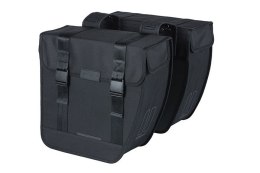 Sakwa miejska podwójna BASIL TOUR DOUBLE PANNIER BAG XL 35L, Universal Bridge System, wodoodporna black (NEW)