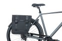 Sakwa miejska podwójna BASIL TOUR DOUBLE PANNIER BAG XL 35L, Universal Bridge System, wodoodporna black (NEW)