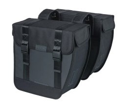 Sakwa miejska podwójna BASIL TOUR XL WATERPROOF DOUBLE PANNIER BAG 35L, Universal Bridge System, wodoodporna black (NEW)