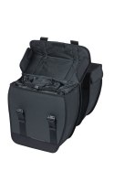 Sakwa miejska podwójna BASIL TOUR XL WATERPROOF DOUBLE PANNIER BAG 35L, Universal Bridge System, wodoodporna black (NEW)