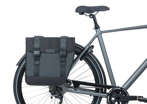 Sakwa miejska podwójna BASIL TOUR XL WATERPROOF DOUBLE PANNIER BAG 35L, Universal Bridge System, wodoodporna black (NEW) Sakwa miejska podwójna BASIL TOUR XL WATERPROOF DOUBLE PANNIER BAG 35L, Universal Bridge System, wodoodporna black (NEW)