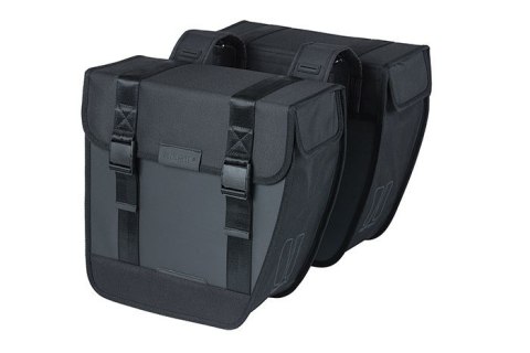 Sakwa miejska podwójna BASIL TOUR WATERPROOF DOUBLE PANNIER BAG 28L, Universal Bridge System, wodoodporna black (NEW) Sakwa miejska podwójna BASIL TOUR WATERPROOF DOUBLE PANNIER BAG 28L, Universal Bridge System, wodoodporna black (NEW)