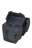 Sakwa miejska podwójna BASIL TOUR WATERPROOF DOUBLE PANNIER BAG 28L, Universal Bridge System, wodoodporna black (NEW)