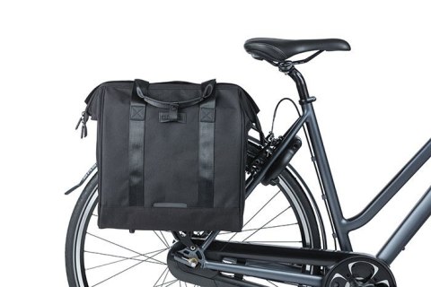 Sakwa miejska pojedyncza BASIL GRAND BICYCLE SHOPPER 23L, Hook On System, wodoodporna black (NEW) Sakwa miejska pojedyncza BASIL GRAND BICYCLE SHOPPER 23L, Hook On System, wodoodporna black (NEW)
